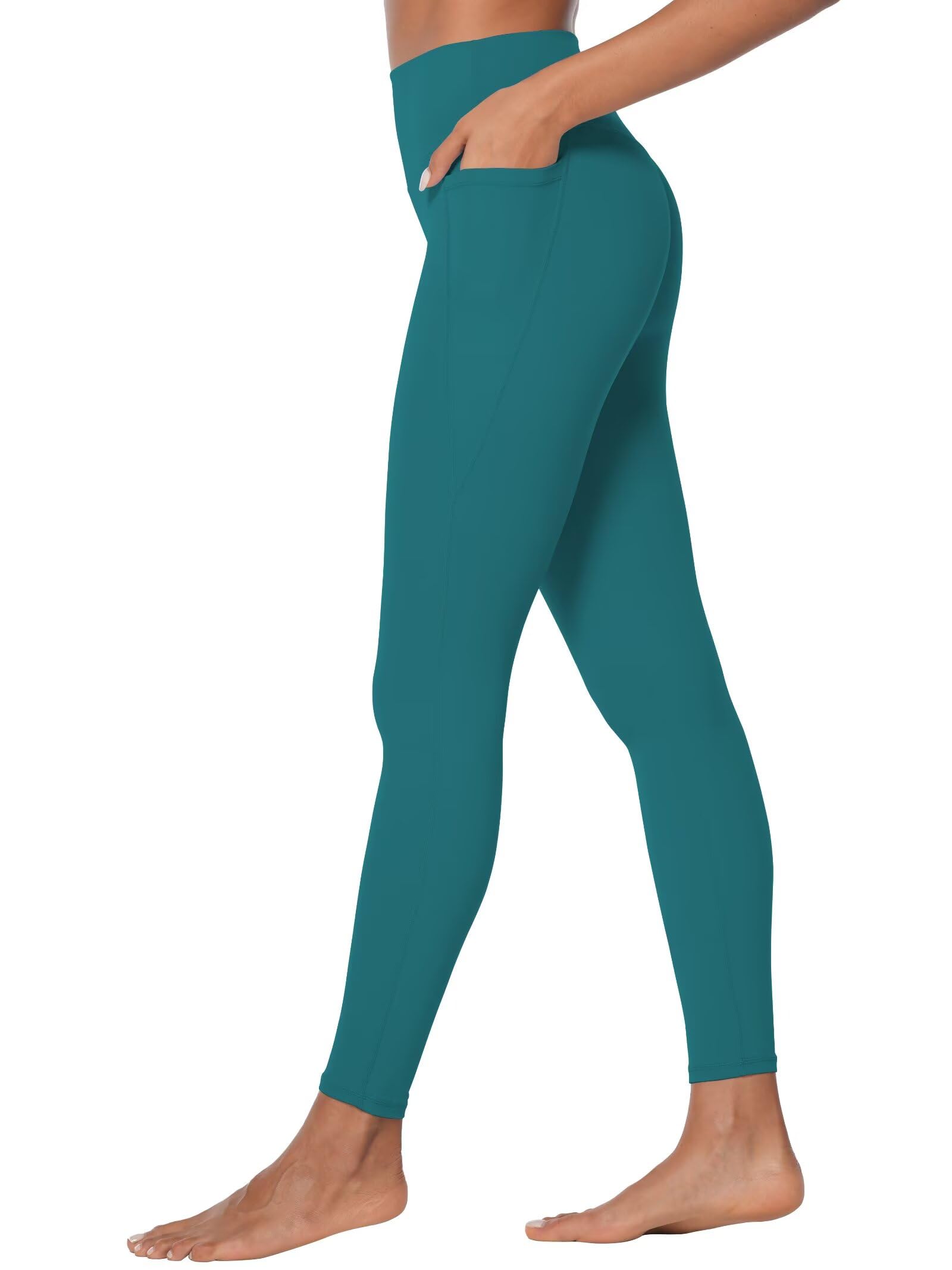 Sunzel Pantalon de Yoga pour Femme - Taille Haute - Legging 7/8 avec Poche - Collants d'entraînement pour la Course à Pied et Le Fitness