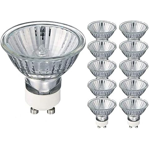 GU10 20 Watt Halogen Spotlight Bulbs Warm White Pack of 10 Cover