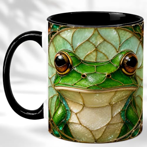 Stained Glass Frog Coffee Mug