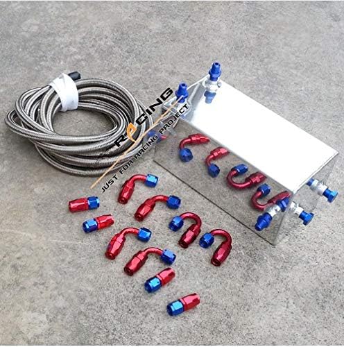 GOWE Swirl Pot System kit 4L Aluminum Tank with Fitting and Universal Fuel Oil Surge