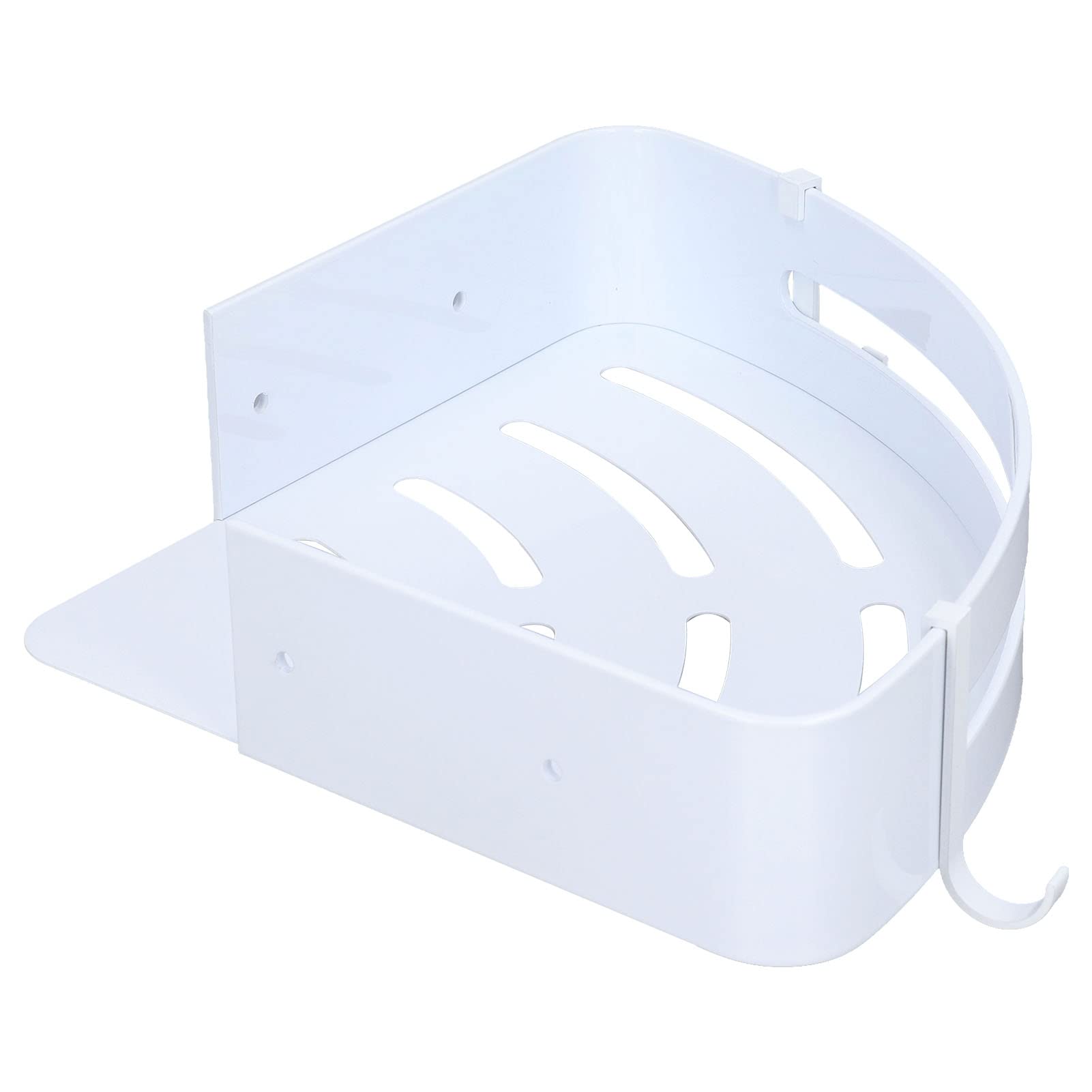 TITA-DONG Corner Shower Caddy Aluminium Alloy Triangular Shower Shelf Wall Mounted Corner Shower Shelf Large Capcity Shower Shelves
