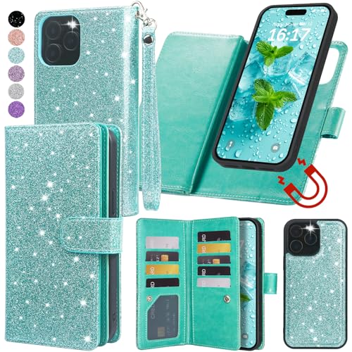 Varikke for iPhone 13 Pro Max Case Wallet Magnetic Detachable, Mint Green by Varikke - Used condition - US$19.31