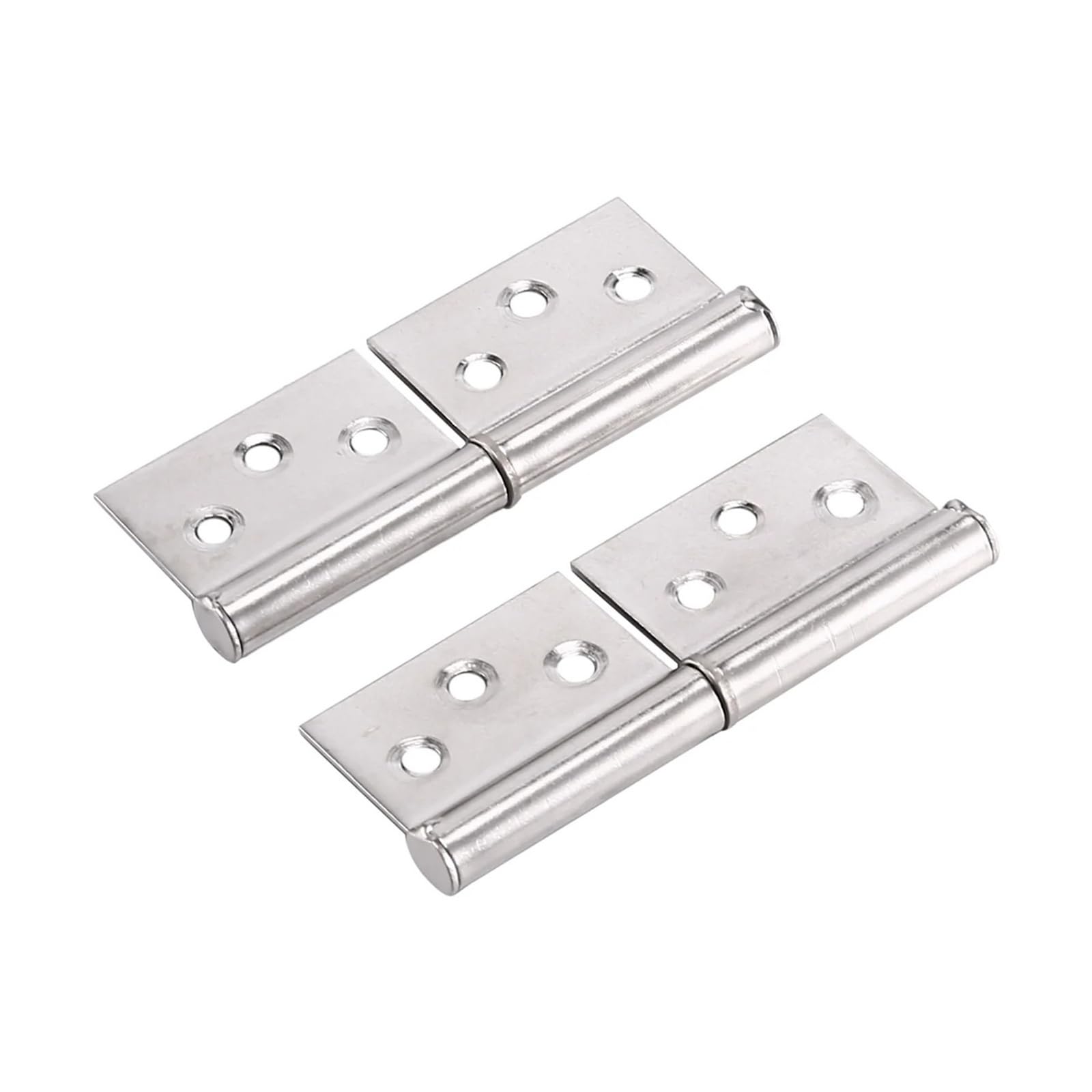 Ujzgbxqvshm One Color Folding Door Hinge,2Pcs 3 Inch Silver Tone Stainless Steel 360 Degree Rotating Window Flag