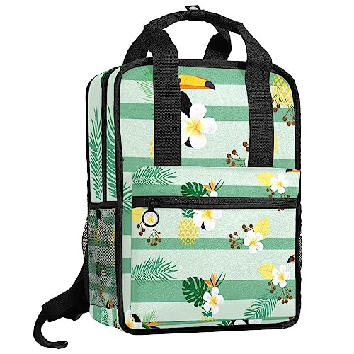 Sac à dos enfants motif tropical pour l'école et les sorties de week-end