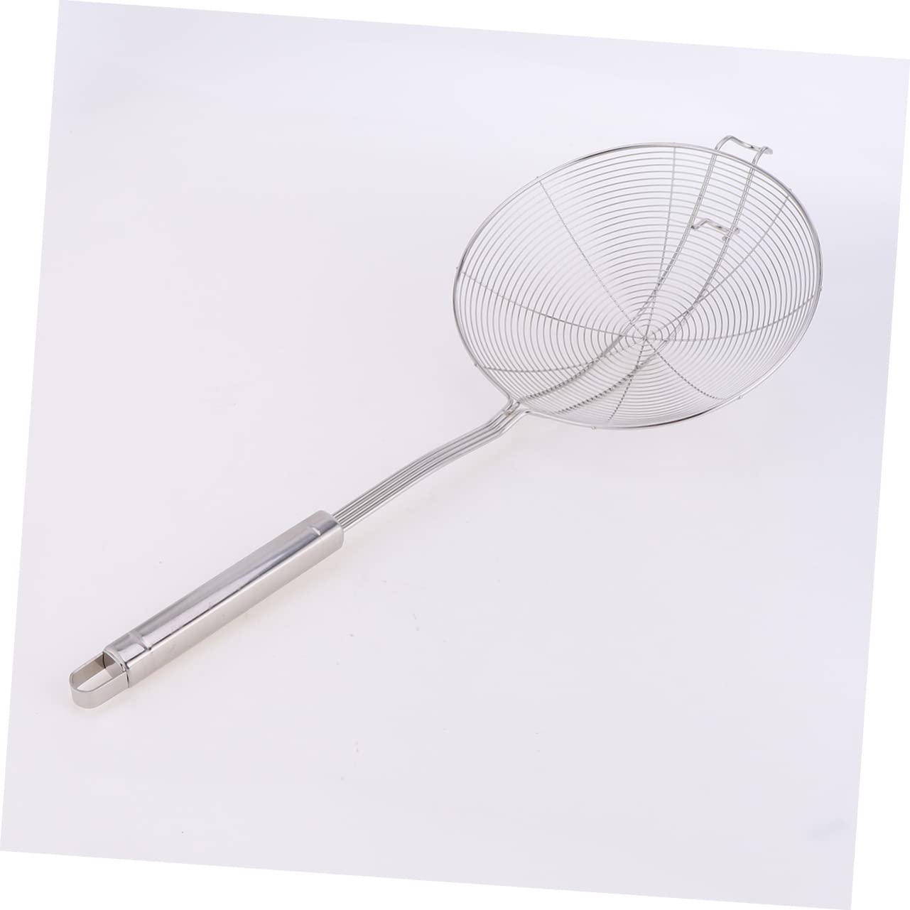 Cabilock Stainless Steel Hot Pot Colander Skimmer Spoon with Ergonomic Handle Wire Mesh Strainer for Frying Noodles Pasta and Cooking Easy to Clean and Heat Resistant