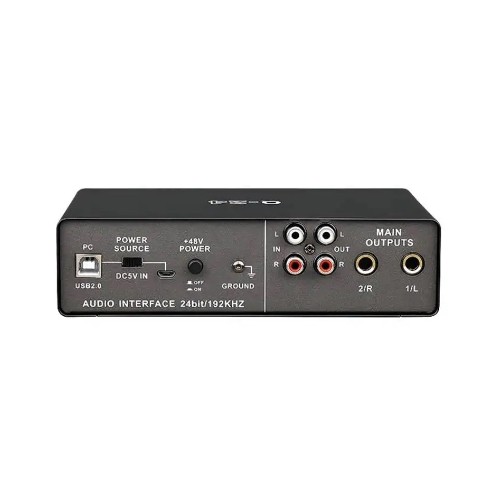 Scheda professionale Q-24 con monitor for chitarra elettrica Registrazione trasmissione in diretta for canto Computer PC Studio Musica dal vivo