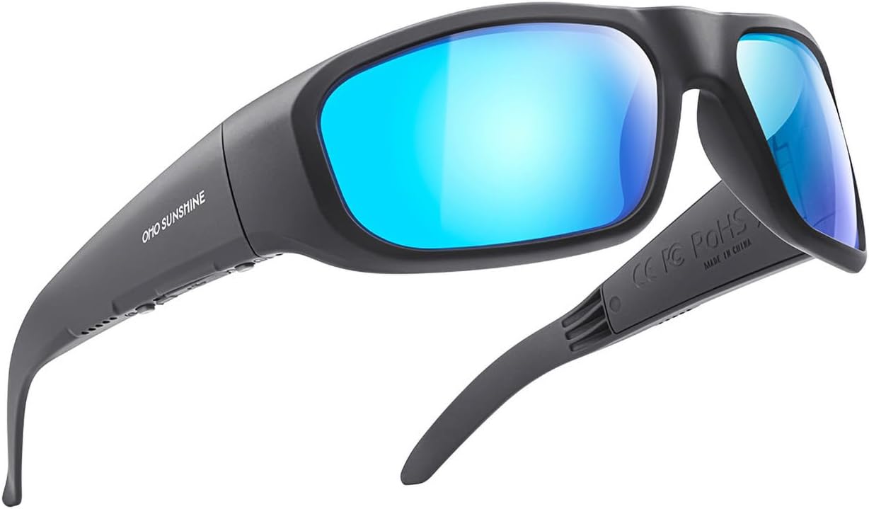 OhO sunshine Bluetooth Audio Sunglasses, Lightweight Open Ear Sport Glasses, 10H Playtime,Water Resistant with Voice Control
