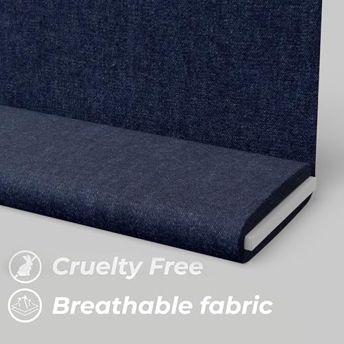 Image of BIGREAMS Unstitched Yarn Dyed Pure Cotton Denim Shirt Fabric - 58 inch Wide