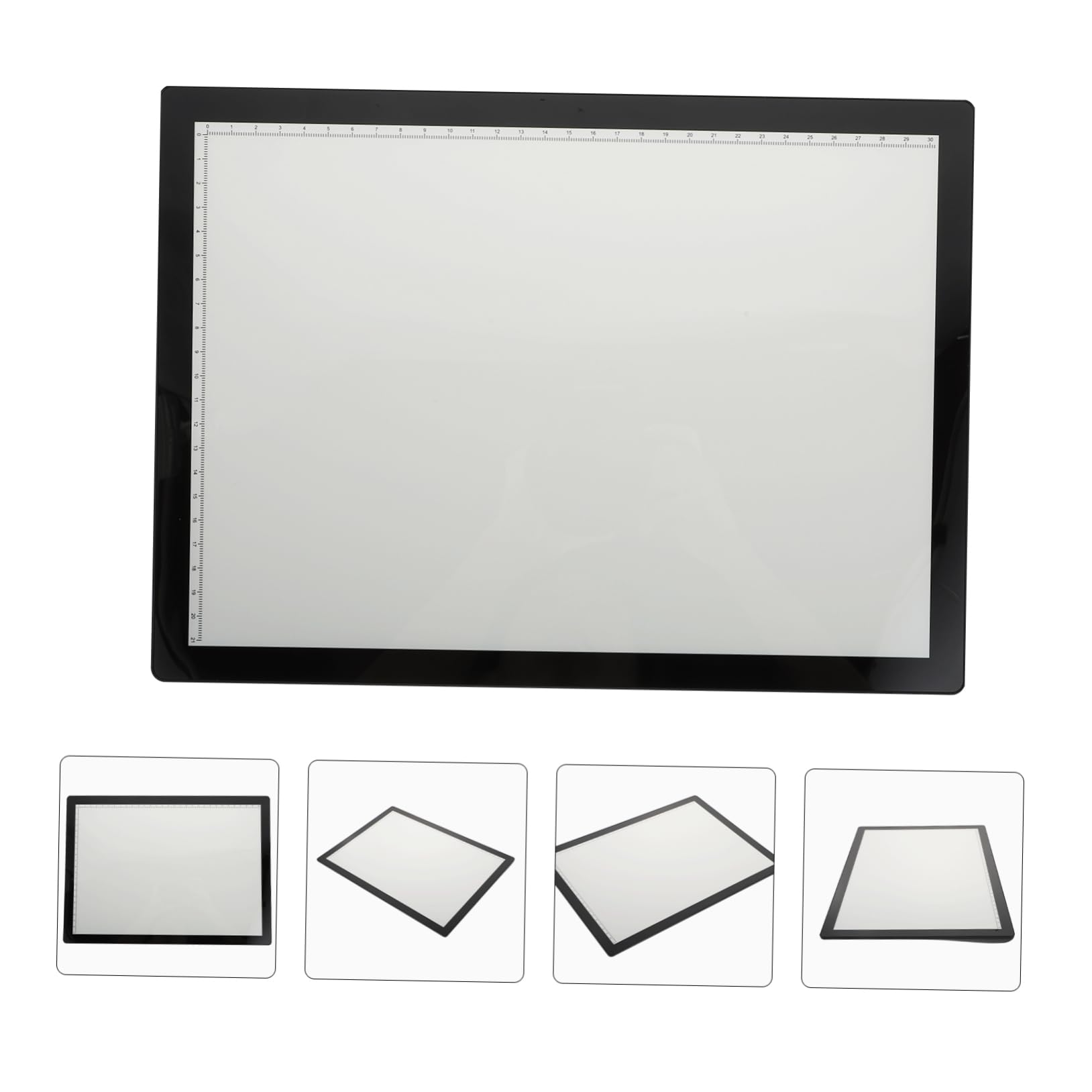 A4 Leuchtplatte Kopier Schreibtafel mit USB Kabel, Schwarz