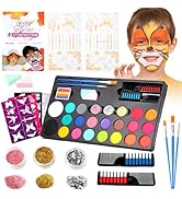 LYPPUL Kinderschminke Set 35-teilig - Sicher Für Karneval & Halloween