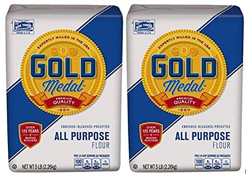 Gold Medal, All Purpose Flour, Enriched & Bleached, 5lb. (pack of 2)