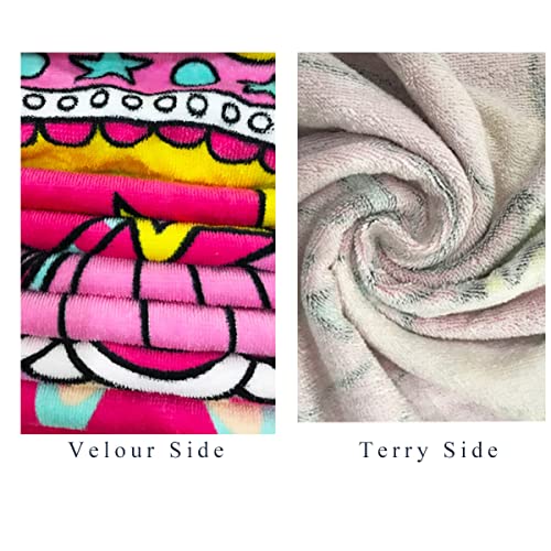 Yifontin Hooded Beach Towel For Kids Velour Terry Poncho Swim Cover Up Blanket Throw 100% Cotton 24X48 Inches For Bath Swimming Sport Travel, Princess. #TOP4