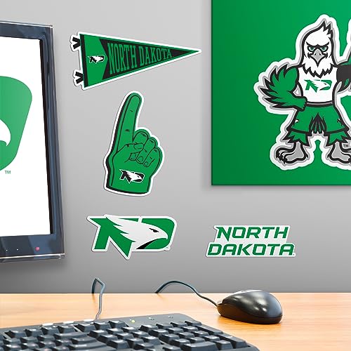 Image of University of North Dakota 9ct Vinyl Large Deluxe Stickers Variety Pack - Laptop, Water Bottle, Scrapbooking, Tablet, Skateboard, Indoor /Outdoor - Set of 9