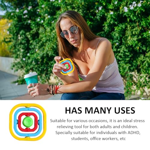 2 Stück Flip-Spielzeug, Fingerspitzenspielzeug Für Kinder, Schwarz-Weißes 3D-Spielzeug Für Erwachsene, Dekompressionsspielzeug, Rotierendes Dekompressionsspielzeug