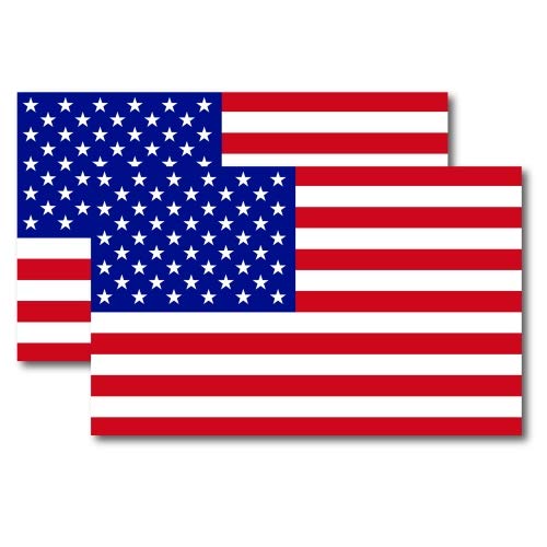 American Flag Car Magnet Decal - 2 Pack 5 x 8 Heavy Duty for Car Truck SUV Waterproof ï¿½