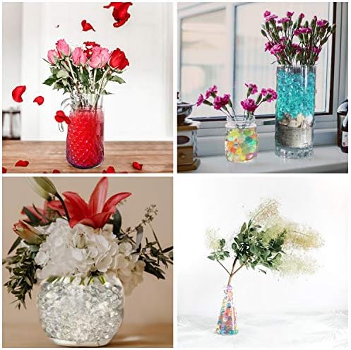 WedDecor Aqua Gel Water Balls Non-Toxic Bio-degradable Crystal Bio Soil Hydrogel For Home, Office, Party Decoration, Centerpiece Vase Filler, 1000pcs (Orange)