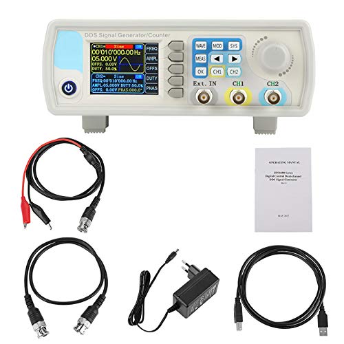 Générateur de Signaux, Jds6600 Générateur de Fonctions Dds Fréquence Sinusoïdale de Contrôle Numérique de Compteur de Haute Précision Ac100-240v...