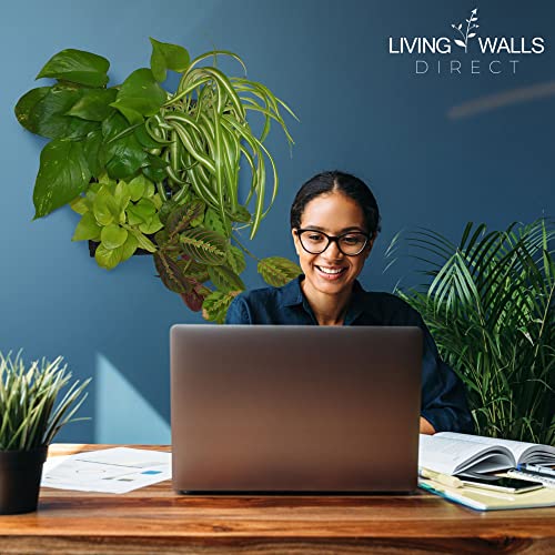 Living Walls Direct Wall Planter | Bustani 2x4 Vertical Garden | 8 Pot Living Wall Planter - Easy to Create Indoor Living Wall for Home/Office | Great Decor for Patios & Entryways | Made of Plastic - Image 5