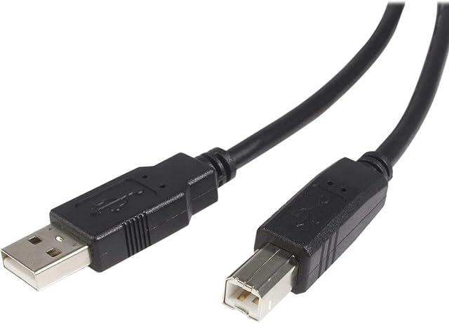 1.8M USB Printer Cable V2.0 Type A to Type B For Scanner 2M PC Lead Male Epson with Printers like HP, Brother, Lexmark, Dell, Envy and all other USB A/B devices