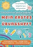 Übungsheft für Kleinkinder ab 3 Jahren zum Selbermachen, Schwungübungen, Zahlen und Mengen erfassen, intuitives Lernen, Montessori inspirier: Das kann ... & Wimmelbilder, Lernspielzeug ab 2 Jahre
