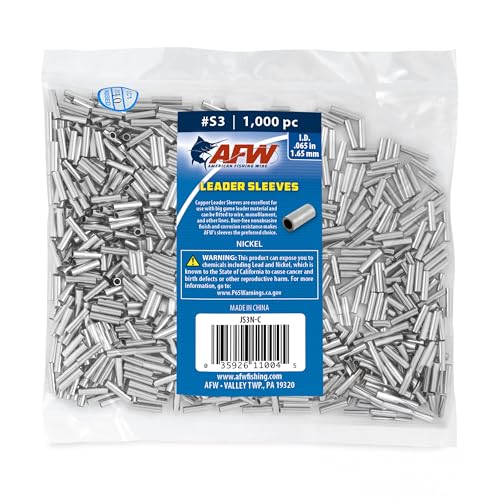 Image of American Fishing Wire Single Barrel Crimp Sleeves