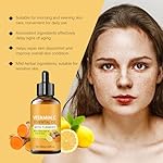 Vitamin C Turmeric Face Oil, Turmeric Facial Oils for Face Anti aging, Reduce Wrinkles & Fine Lines, Firming Skin, Dark Spot Remover, Even Skin Tone, Hydrate Dry Skin, Enhanced Skin Barrier - Image 2
