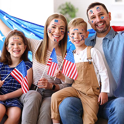 Ctosree 72 Sheets Sports Stickers Temporary Tattoos Fake Waterproof Face Tattoos For Kids Decorations Party Decor For Girls Boys Teen (Flag) #TOP5