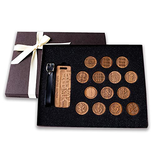 ネームタグ ネームプレート ゴルフ 名札 麻雀 国士無双 大三元 ゴルフマーカー バッグタグ 名前キーホルダー (ウォルナット※3mm)