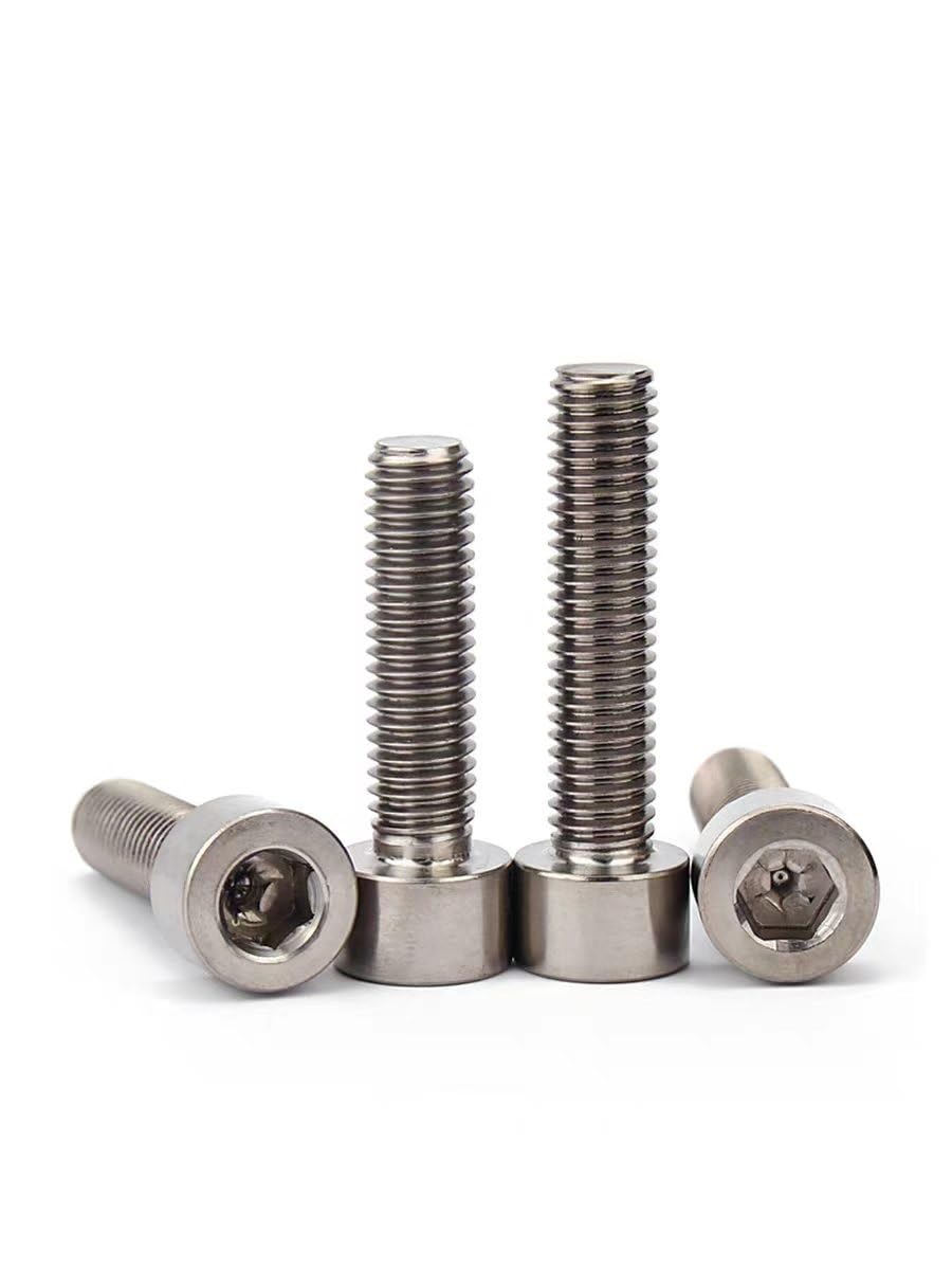 10 tornillos de cabeza hexagonal de metal M8 M10 DIN912 GR2, sujetadores ligeros y de alta resistencia(M10x45mm)