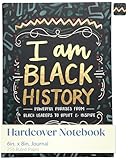 Eccolo Lined Journal Notebook, “I Am Black History” - Powerful Phrases and Empowerment Quotes from Black...