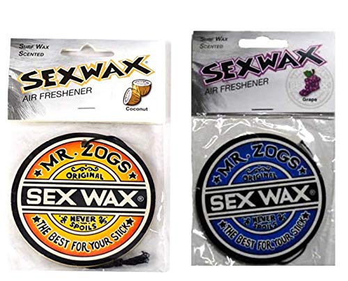 Image of Sex Wax Air Freshener 2-Pack Coconut, Grape
