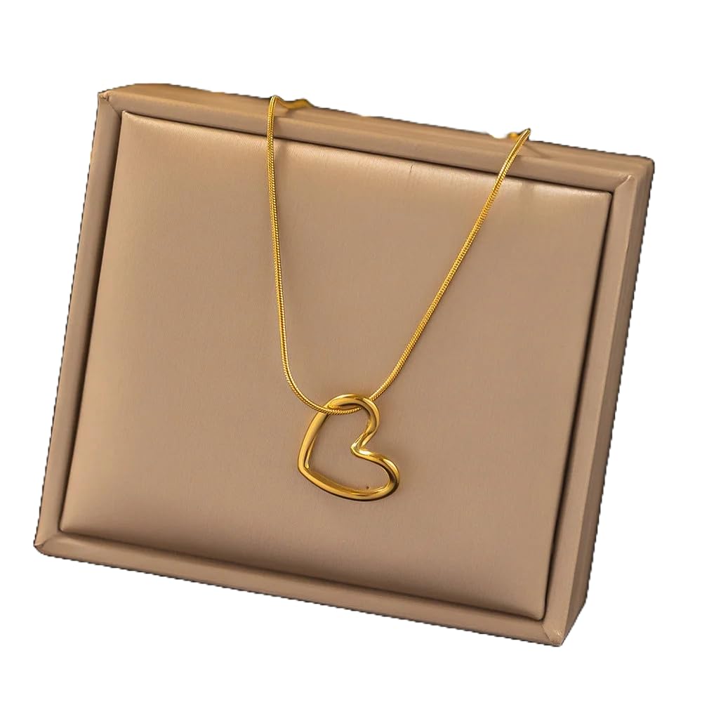 Purple Secret Infinite Love Heart Pendant Necklace For Women, Hollow Heart Pendant Necklace, Birthday Gift for Girlfriend, Gift for Women, 18k Gold Plated Necklace, Gift For Sister (B0D8JPGJ31) Amazon Price History, Amazon Price Tracker