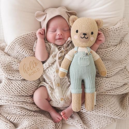 Muñeco tejida a mano oso Charlie de 20 pulgadas miniatura 4