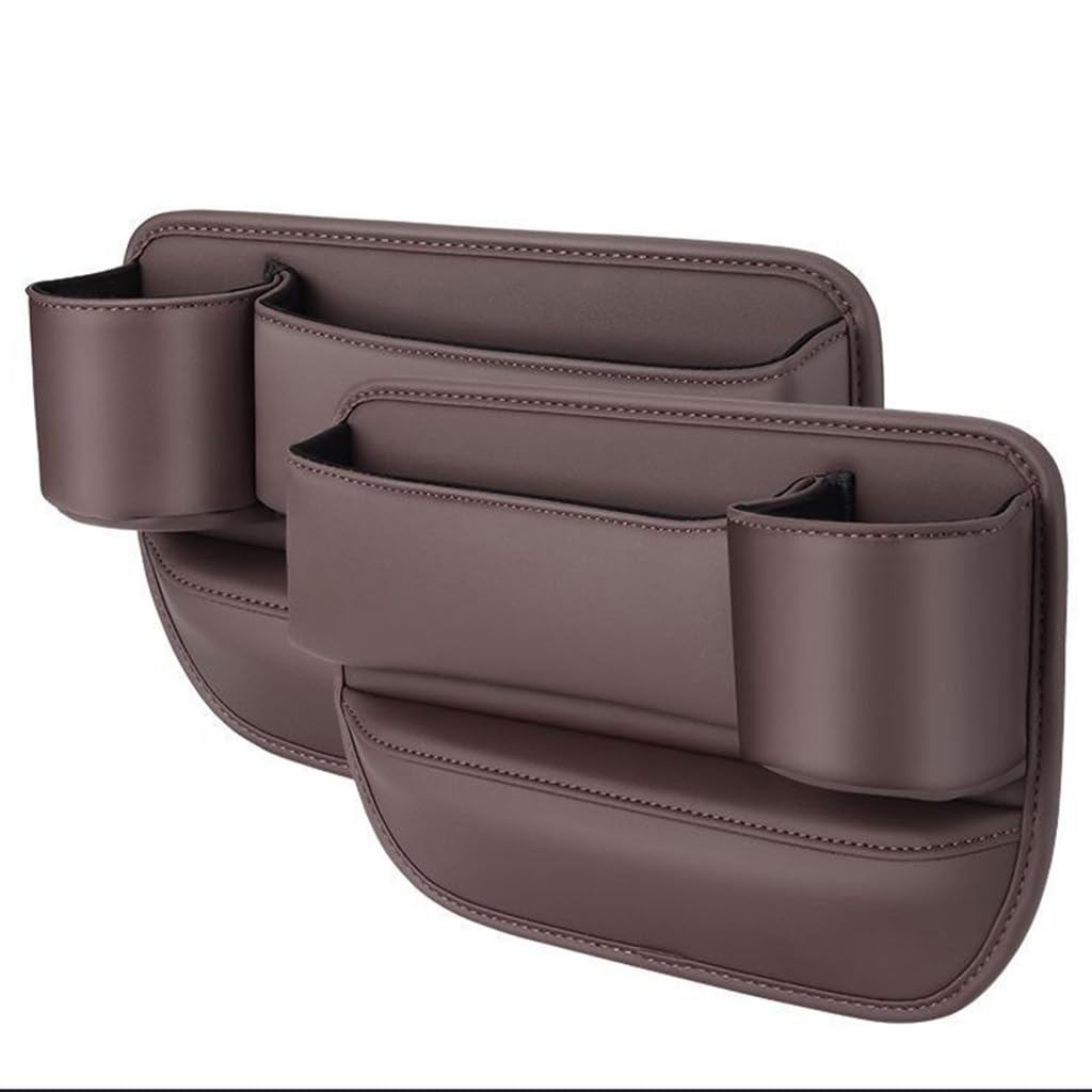 Organiseur siège de voiture Cadillac ATS-L 2016-2019 boîte rangement marron