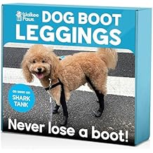 Waterproof Dog Boots with Leggings Stay-On Paw Protectors for Rain, Mud & Hot Pavement, Anti-Slip Grip, Adjustable Fit, Machine Washable Black, Small
