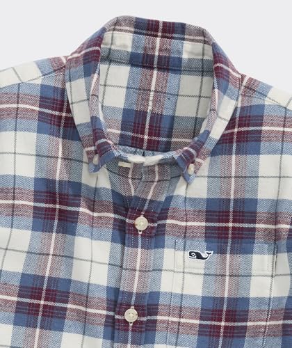 Image of vineyard vines Boys' Boys' Muskeget Plaid Vineyard Flannel Shirt