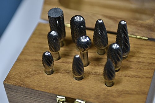 Set 1 Double Cut Carbide Burr miniatura 5