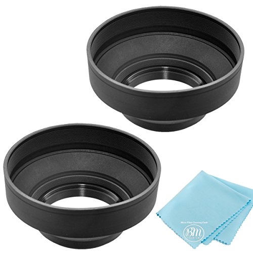 55mm Soft Rubber Lens Hood + 58mm Soft Rubber Lens Hood for Nikon