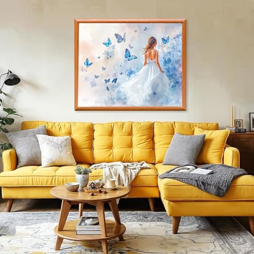 Pintura por numeros adultos kit de lienzo 50x60cm original para regalar 2