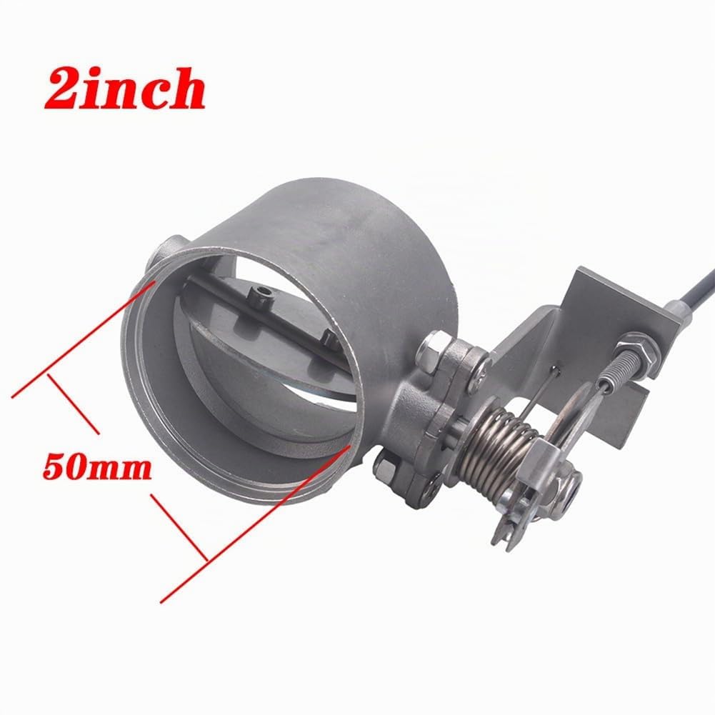 Pièces de Silencieux de Tuyau D'Échappement de Soupape D'Échappement de Moto Universelles Modifiées de 2 Pouces/50 mm