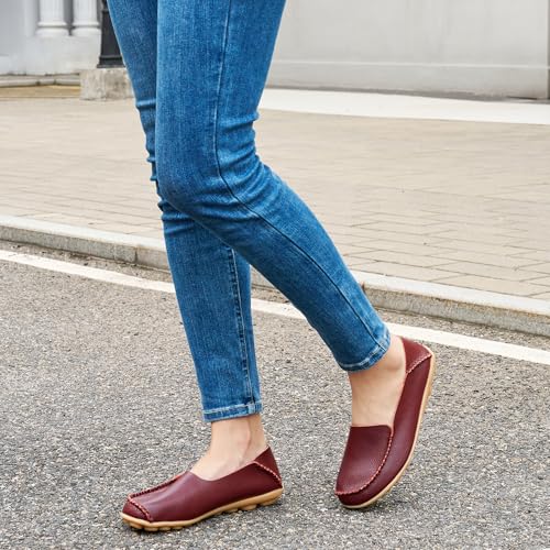 Ecetana Loafers for Women Penny Shoes Comfortable Slip On Casual Womens Loafers Fashion Moccasins Lightweight Round Toe Driving Flats Boat Shoes - Image 6