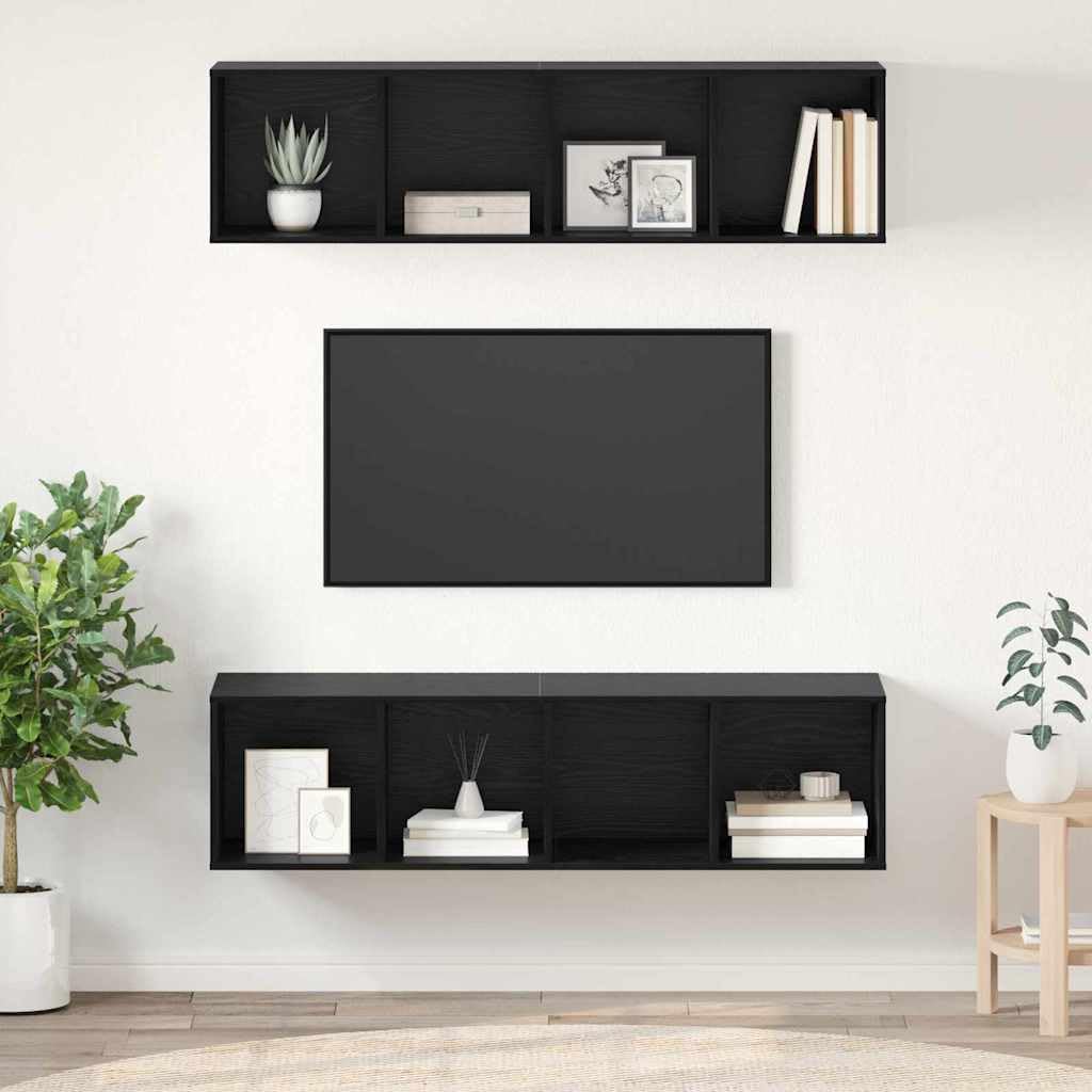 Meuble TV mural en bois pour créer un coin cinéma industriel