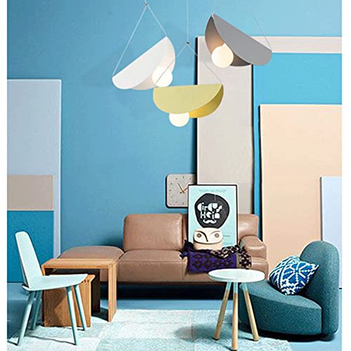 Lustre macaron E27 avec petite lampe suspendue réglable de style - 6