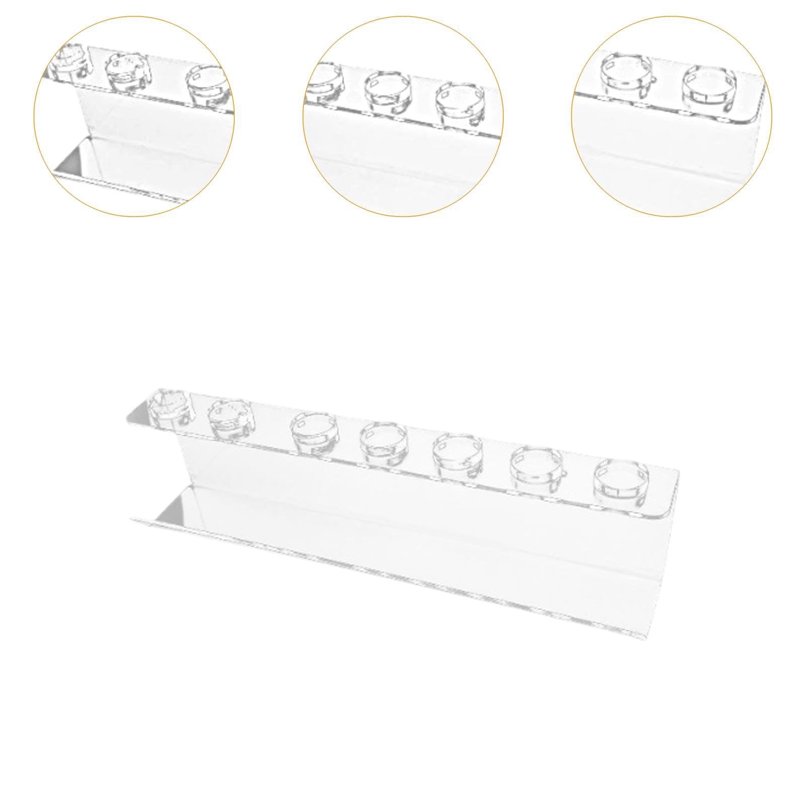 Oshhni 2 Capas Soportador del secador de Cabello la Pared Soporte de rizador de Cabello Organizador de baño Transparente Soporte de soplado para el