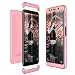 Produktbild CE-Link Kompatibel mit Samsung Galaxy A7 2018 Hülle Hardcase 3 in 1 Handyhülle 360 Grad Schutz Ultra Dünn Slim Hard Full Body Case Cover Backcover Schutzhülle Bumper - Rose Gold