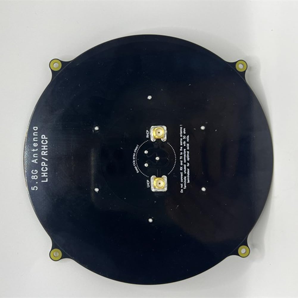 Antenne Patch Triple Feed 5,8 GHz, Gain Élevé de 14 DBi, Directionnelle LHCP RHCP, pour Drone FPV et Quadricoptère RC