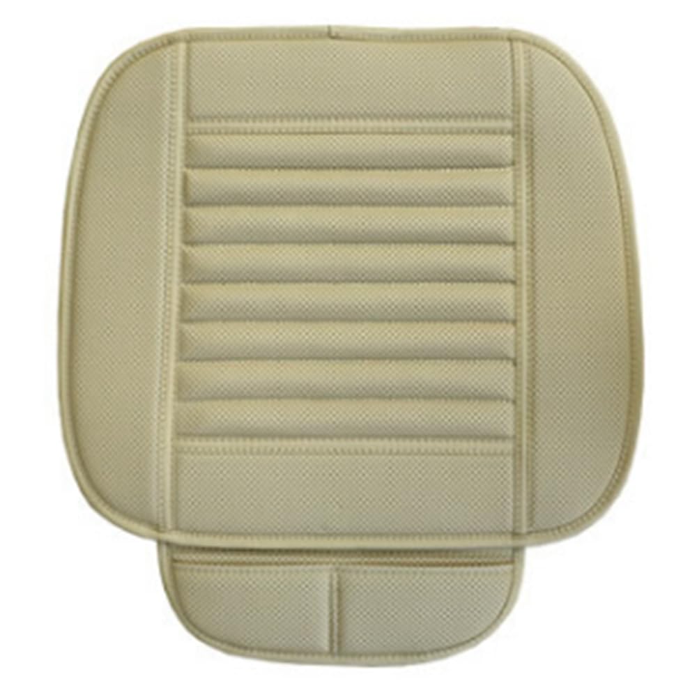 Cuscino universale per seggiolino auto, sedile anteriore – imbottito di lusso con fondo antiscivolo e tasche per riporre oggetti, in ecopelle per auto, camion, furgoni e SUV