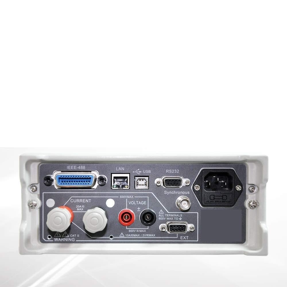 Medidor de potencia digital 600 Vrms/20 Arms, ancho de banda de 0,5 Hz-100 kHz, precisión del 0,1%, medición de armónicos y función de osciloscopio for laboratorio y pruebas de energía