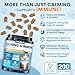 DKFGJRGHSJ Cat Calming Treats, 200 Hemp Calm Soft Chews to Soothe Stressed Cats Anxiety Relief Reduce Stress & Promote Relaxation Immune Support Chicken Flavored