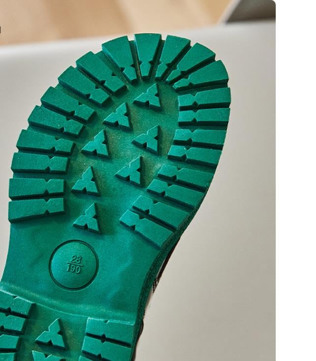 Girls colored Ankle Boots Side Zip Comfort Non-Slip Boot Lace Up Outdoor Combat Boot(Toddler/Little Kid/Big Kid)4